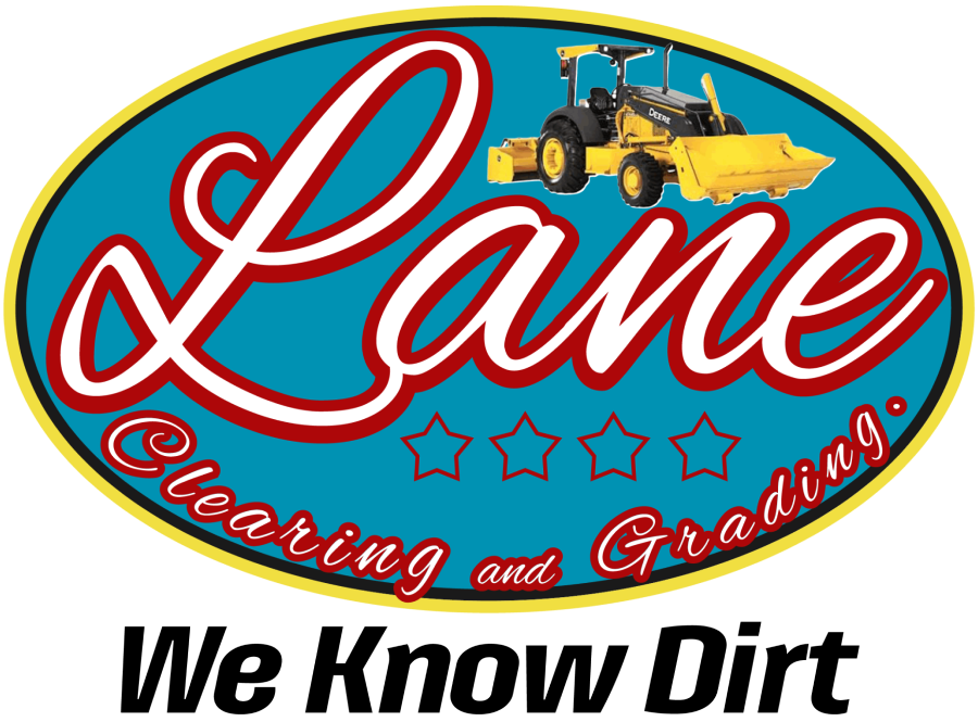 lane clearing and grading logo with small sub